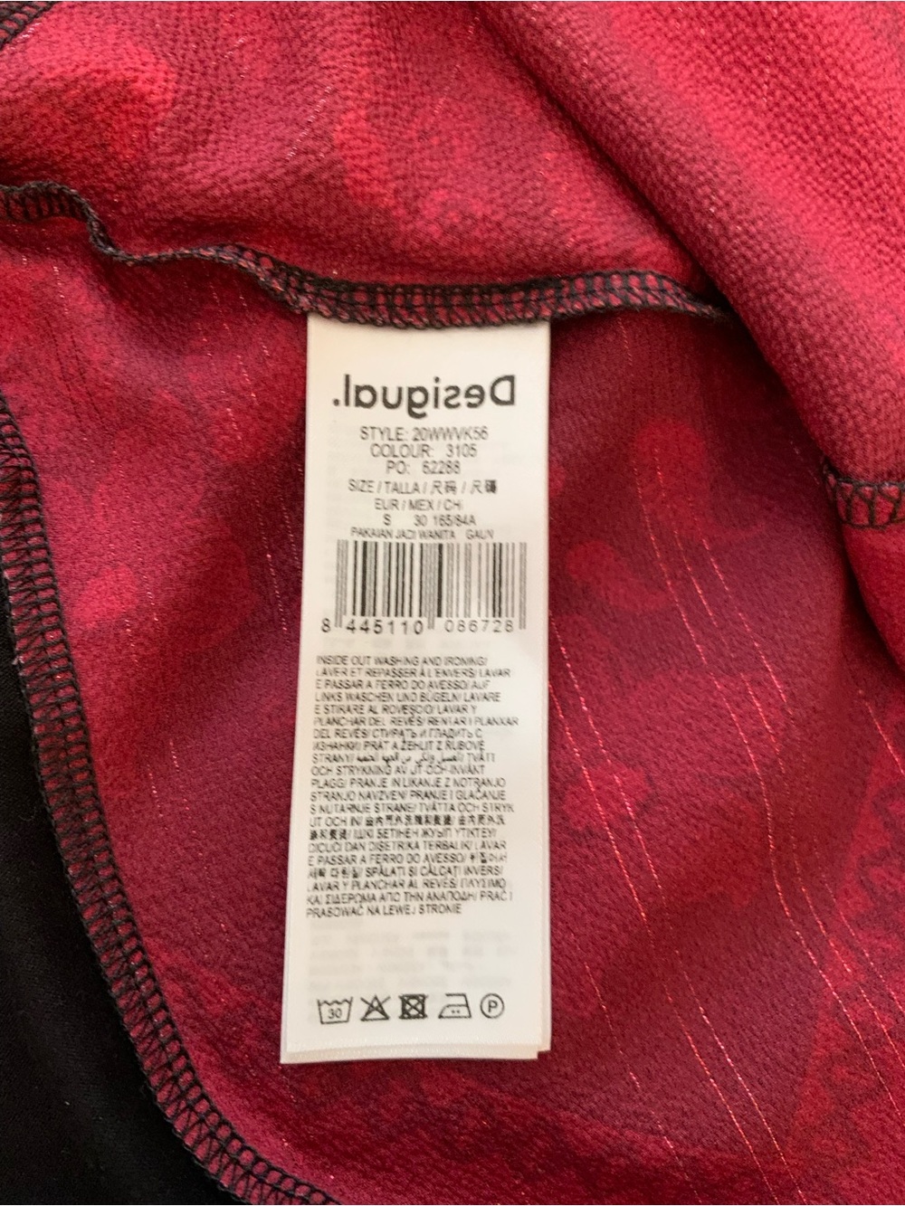 DESIGUAL CHICAGO ASYMMETRICAL KERCHIEF DRESS. NWOT! - Picture 11 of 12